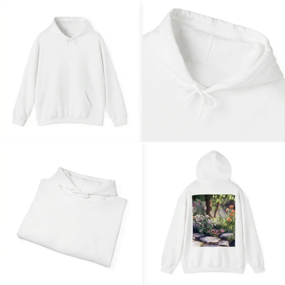 Garden Path Wildflowers Stone Steps Summer – Hoodies