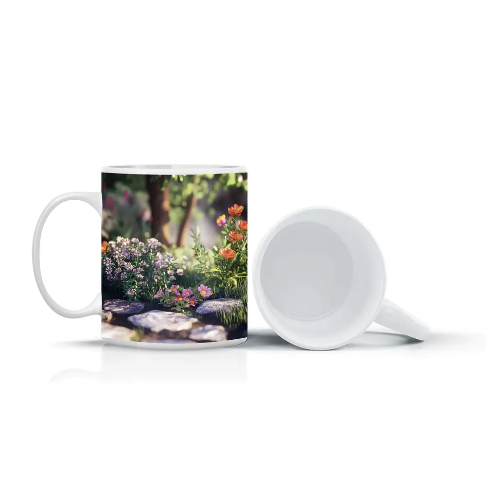 Garden Path Wildflowers Stone Steps Summer – Mugs