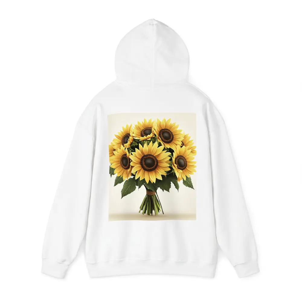 Sunflower Bouquet Tied With Twine Beige – Hoodies
