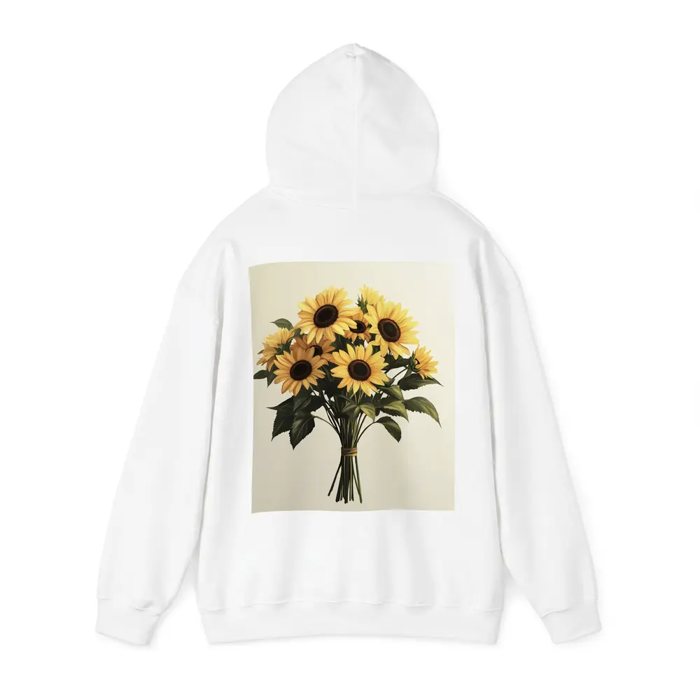 Sunflower Bouquet Tied With Twine Beige – Hoodies
