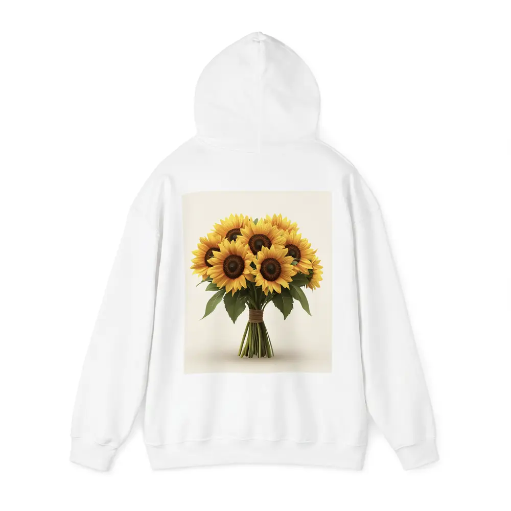 Sunflower Bouquet Tied With Twine Beige – Hoodies