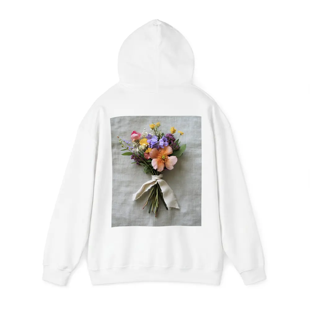 Wildflower Bouquet Tied With Linen Ribbon – Hoodies