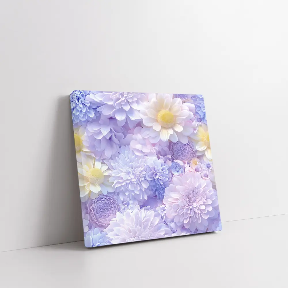 Pastel Purple Daisy Chrysanthemum Floral Mix – Wall Art