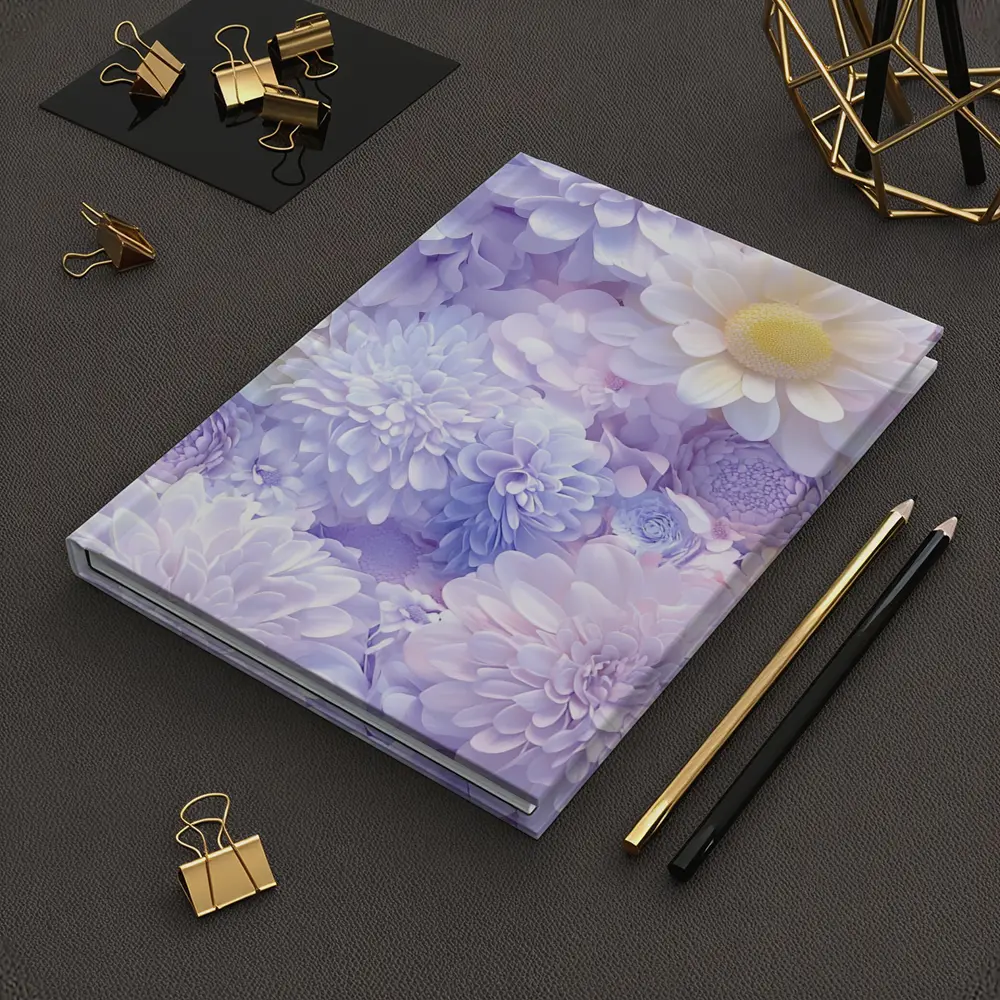 Pastel Purple Daisy Chrysanthemum Floral Mix – Notebooks