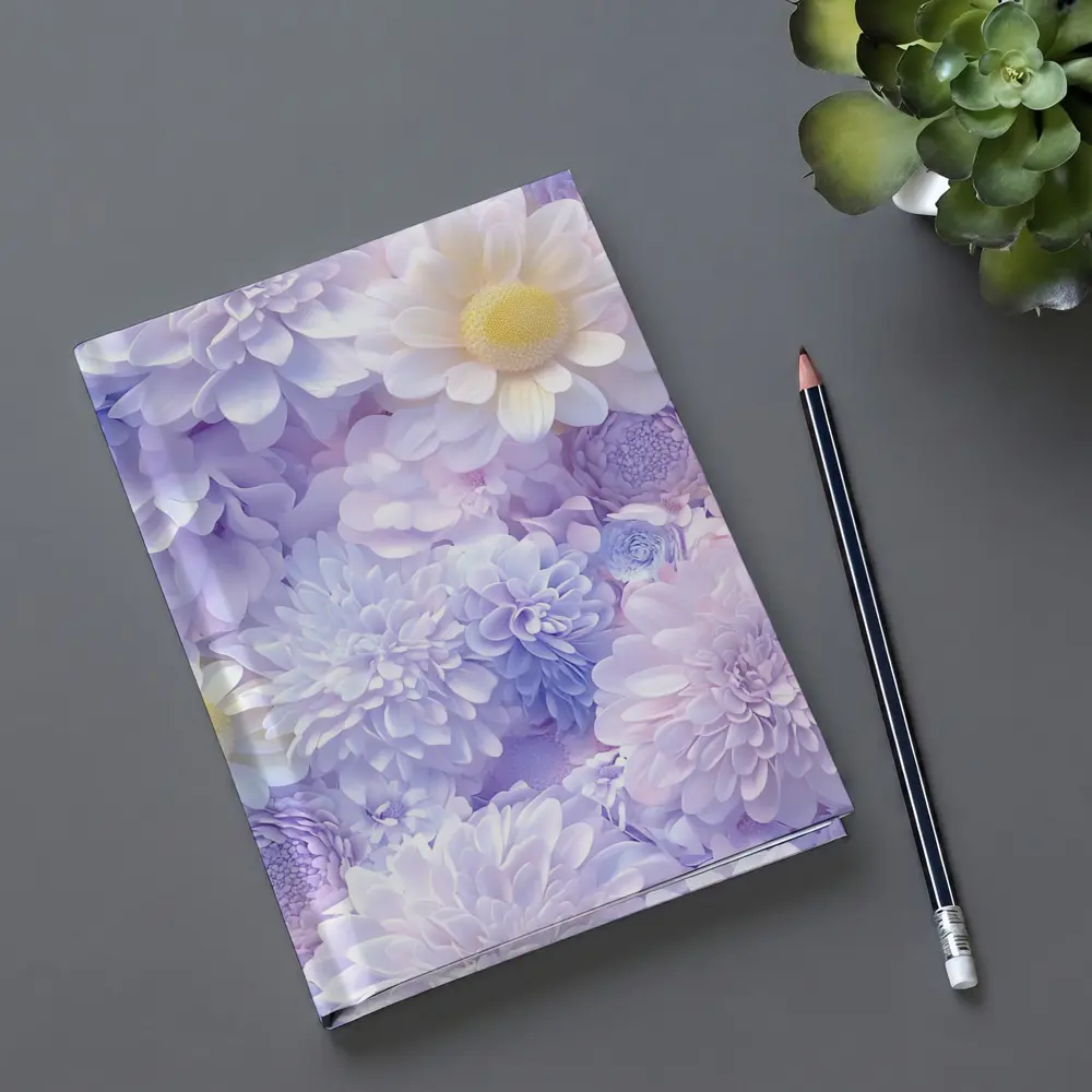 Pastel Purple Daisy Chrysanthemum Floral Mix – Notebooks