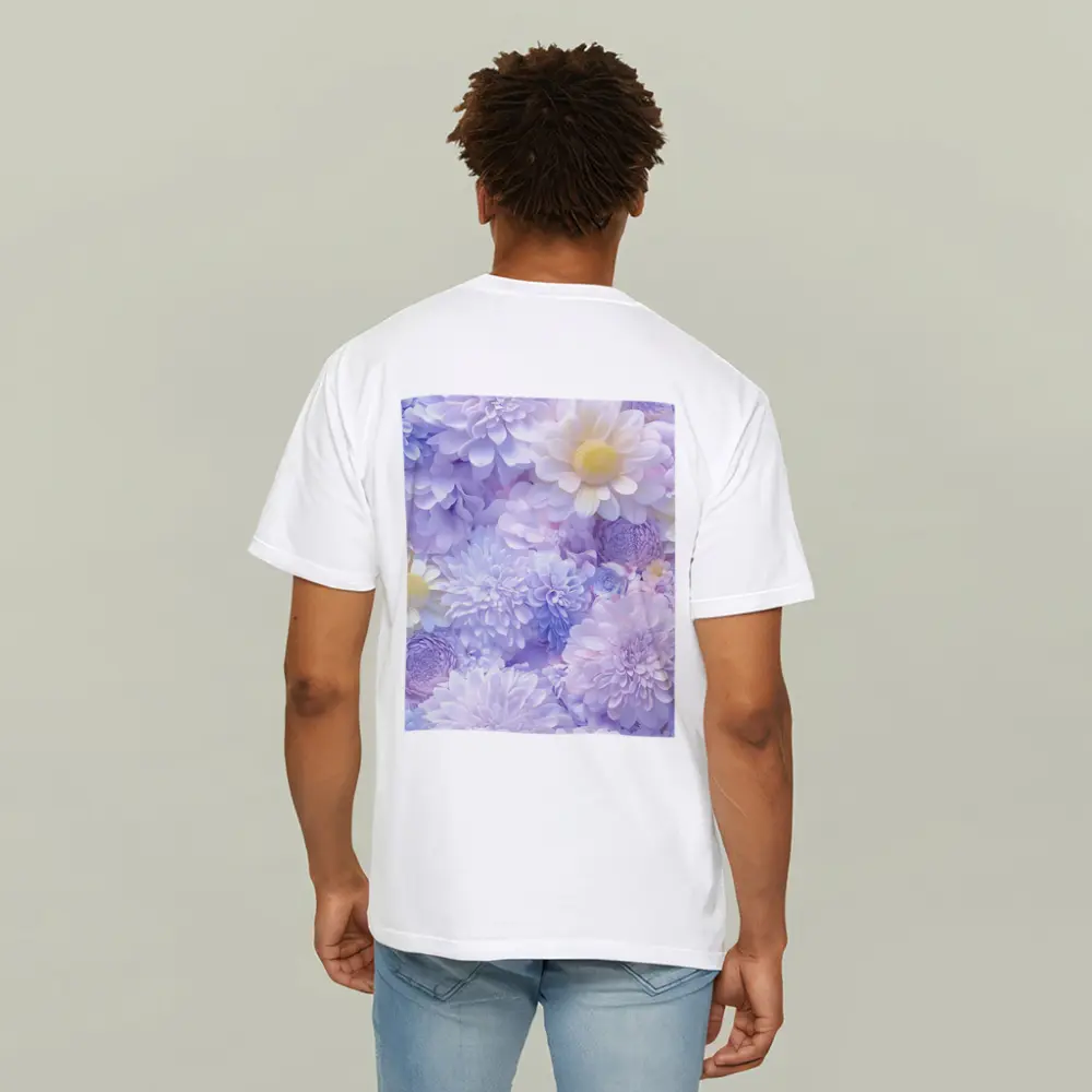 Pastel Purple Daisy Chrysanthemum Floral Mix – T-Shirts