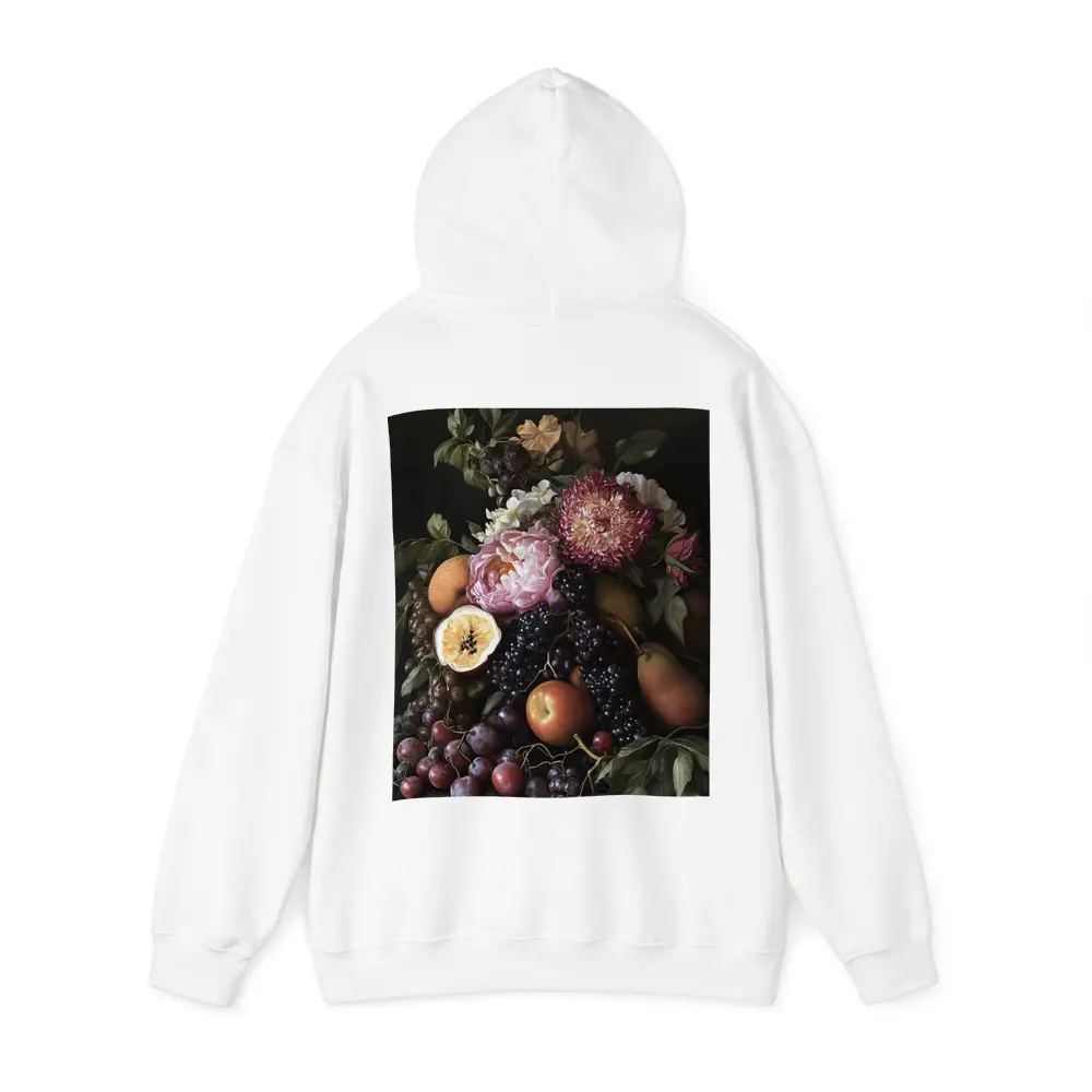 Dark Floral Still Life Fruit Botanical Art – Hoodies