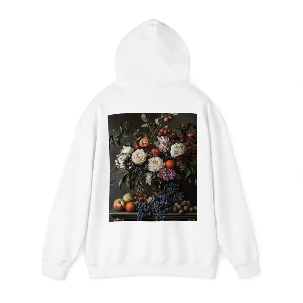 Dark Floral Still Life With Fruit – Hoodies