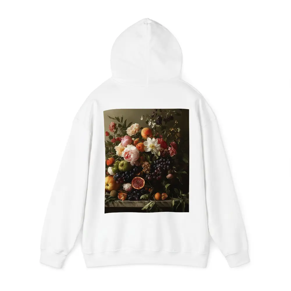 Dutch Still Life Flowers Fruit Marble Table – Hoodies