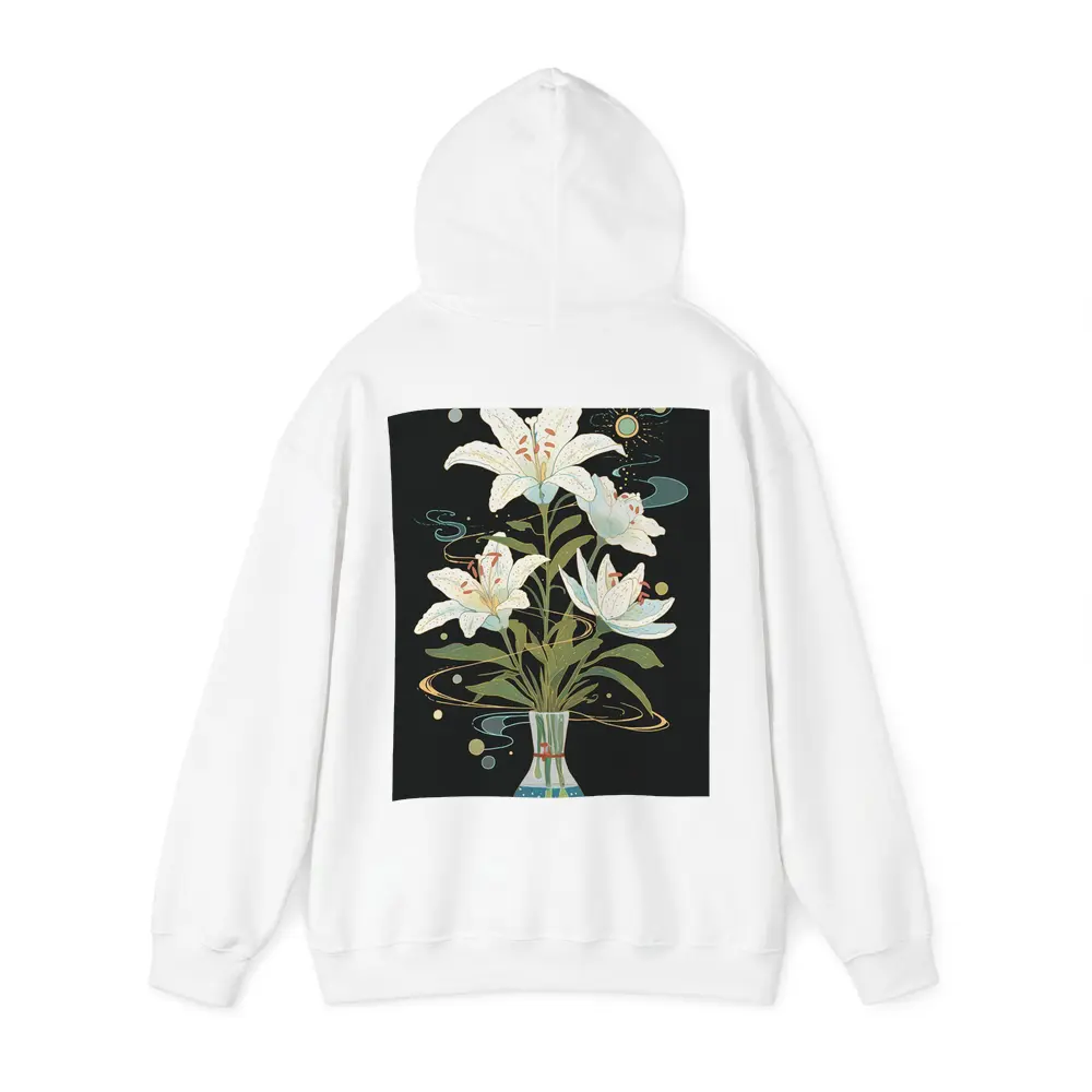 White Lily Bouquet Dark Mystical Art – Hoodies