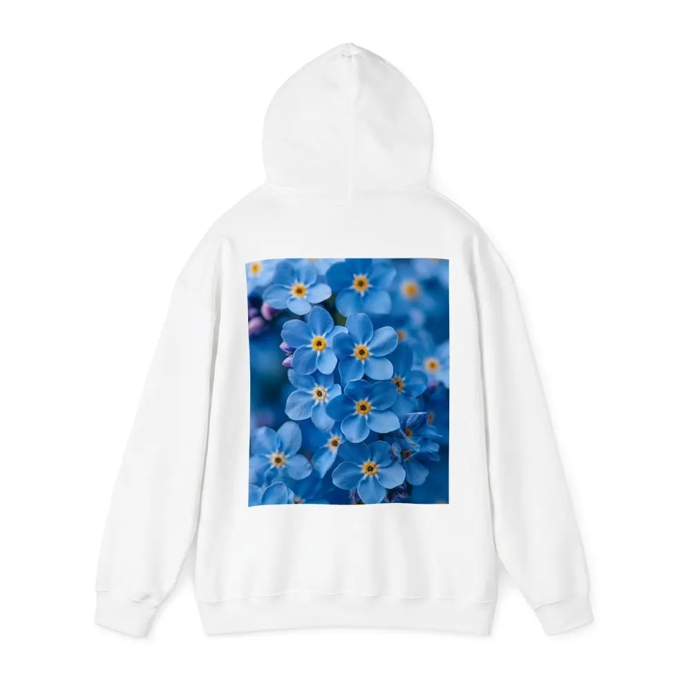 Forget Me Not Blue Flowers Close Up – Hoodies