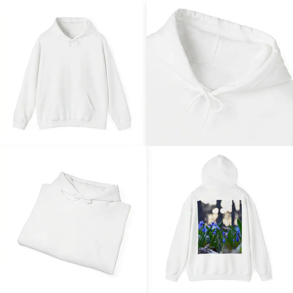 Blue Scilla Flowers Forest Bokeh Spring – Hoodies
