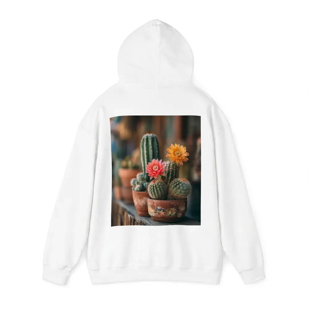 Blooming Cacti in Terracotta Pots Shelf – Hoodies