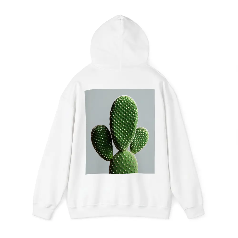 Prickly Pear Cactus on Gray Background – Hoodies
