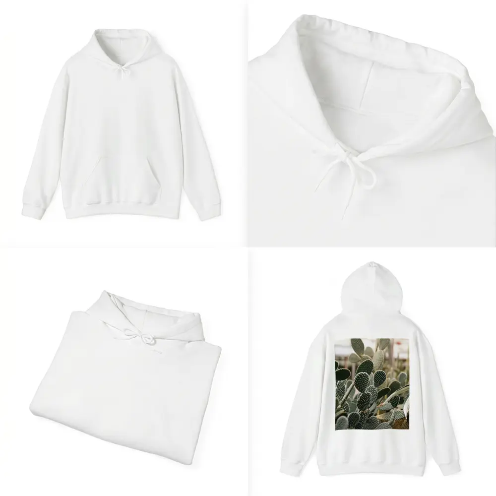 Prickly Pear Cactus Greenhouse Close Up – Hoodies