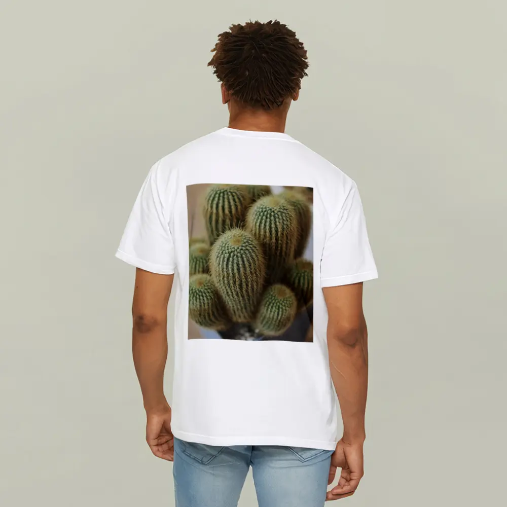 Golden Barrel Cactus Cluster Close Up – T-Shirts