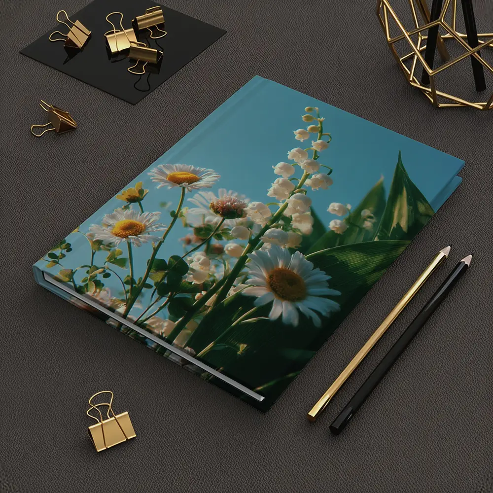 Daisies And Lily Of The Valley Blue Sky – Notebooks