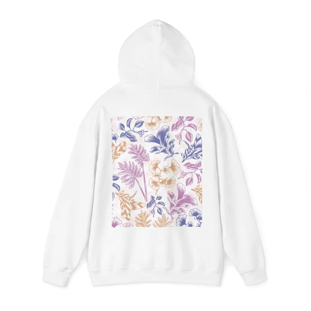 Tropical Floral Pattern Pastel Pink Purple – Hoodies