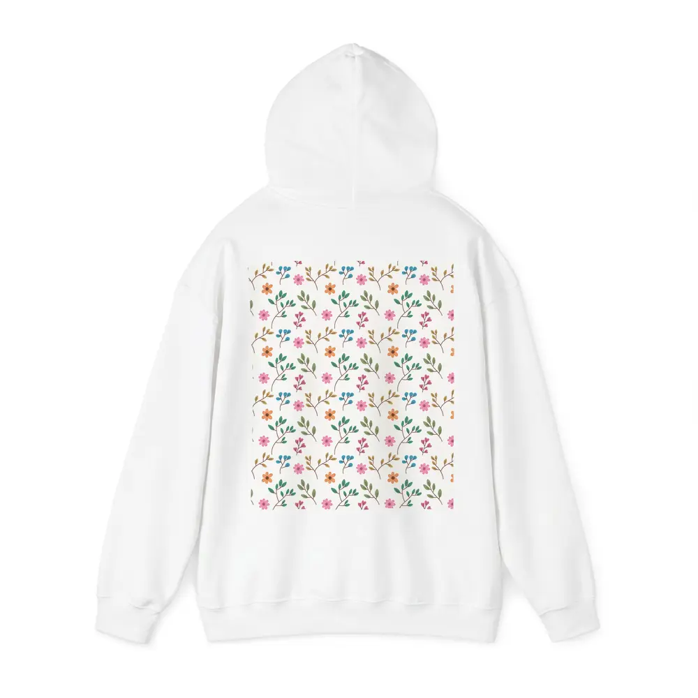 Small Wildflowers and Leaves Floral Pattern – Hoodies