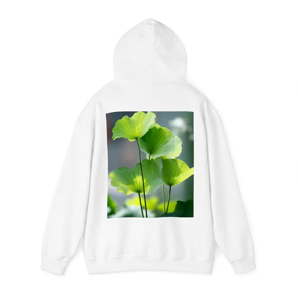 Lotus Leaves Green Light Soft Background – Hoodies