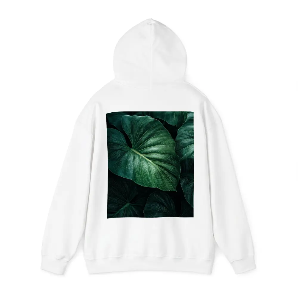 Dark Green Tropical Elephant Ear Leaves – Hoodies