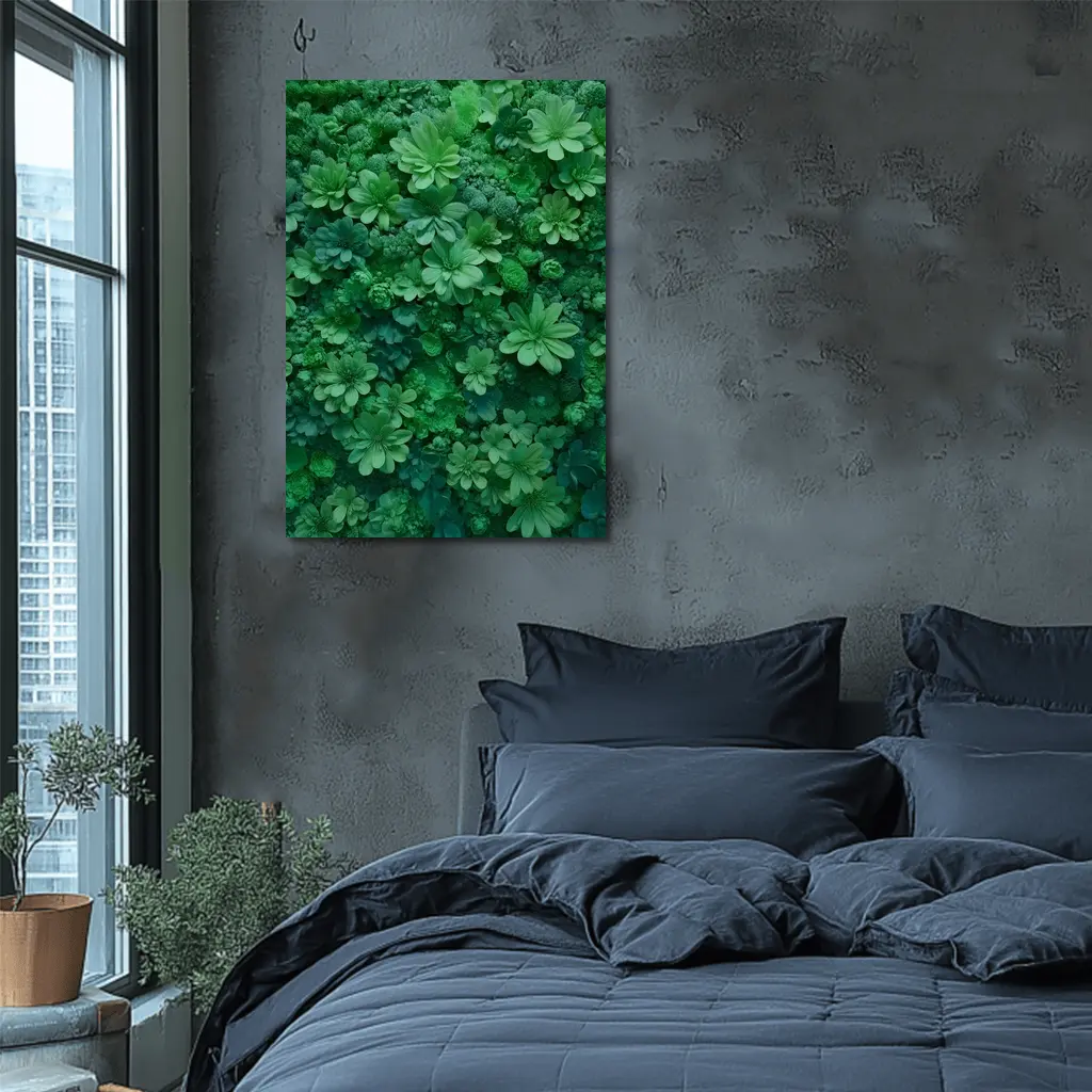 Dense Green Floral Wall Art Nature – Wall Art