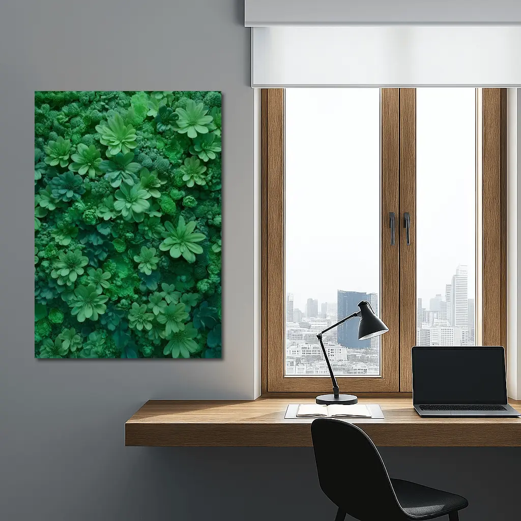 Dense Green Floral Wall Art Nature – Wall Art
