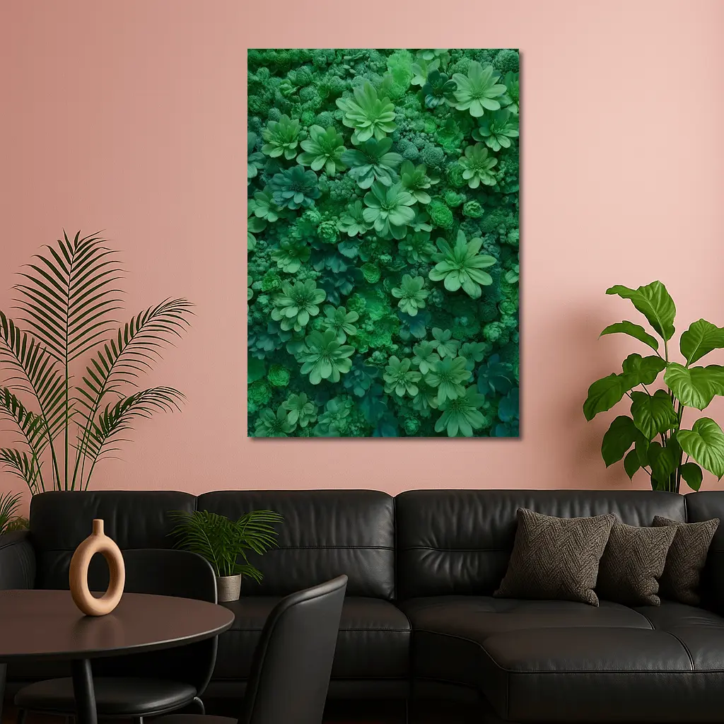 Dense Green Floral Wall Art Nature – Wall Art