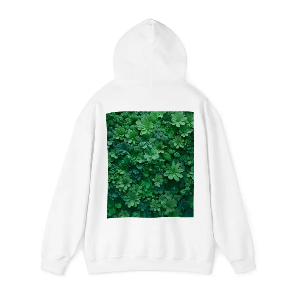 Dense Green Floral Wall Art Nature – Hoodies