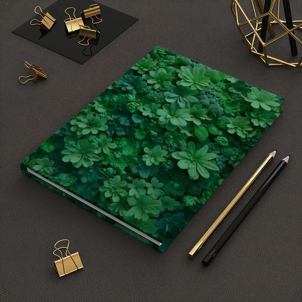Dense Green Floral Wall Art Nature – Notebooks