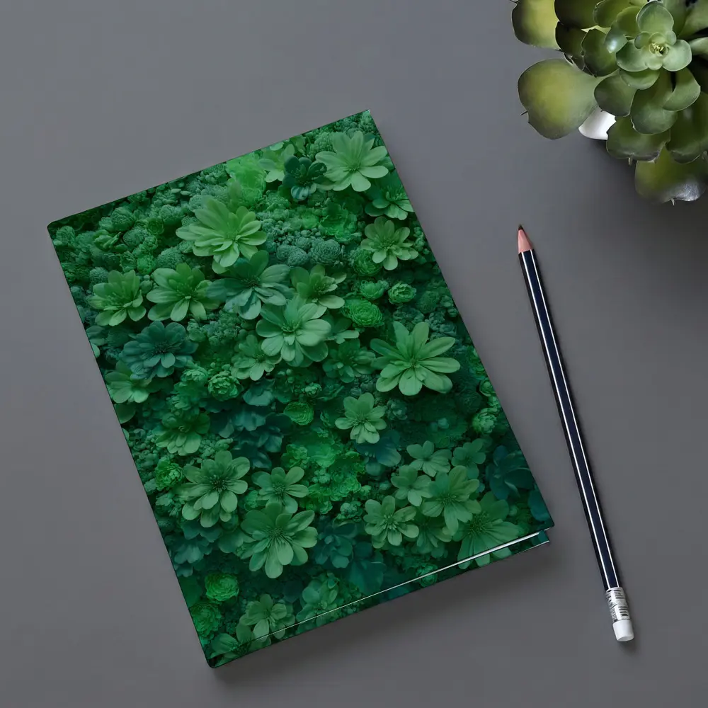 Dense Green Floral Wall Art Nature – Notebooks