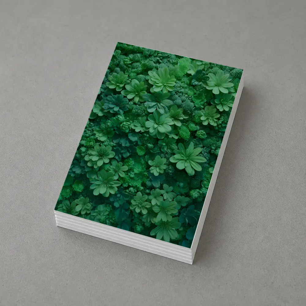 Dense Green Floral Wall Art Nature – Postcards