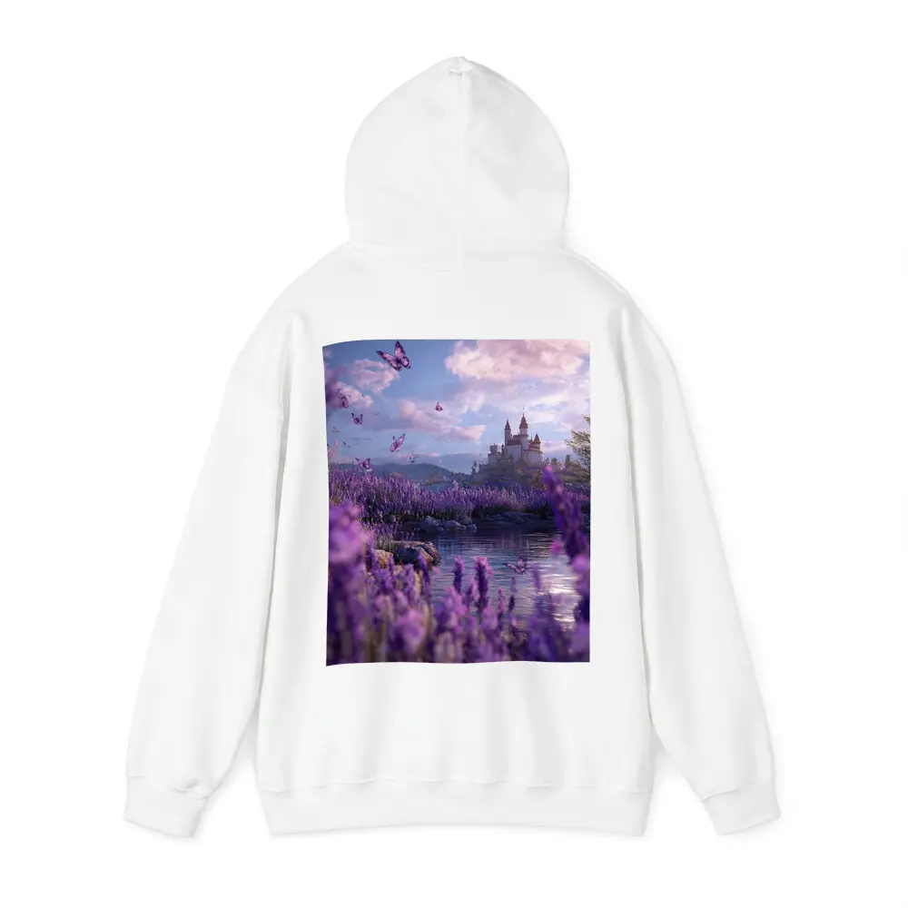 Lavender Fields Castle Butterflies Purple Fantasy – Hoodies