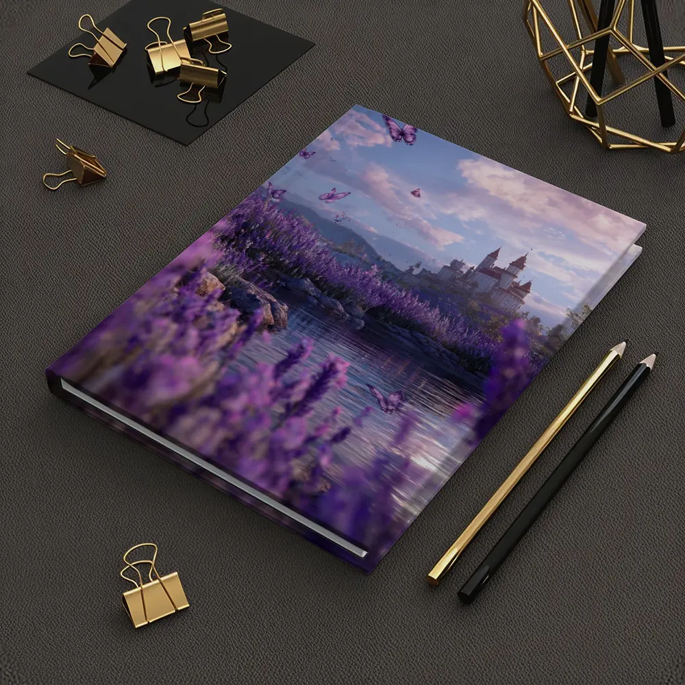Lavender Fields Castle Butterflies Purple Fantasy – Notebooks