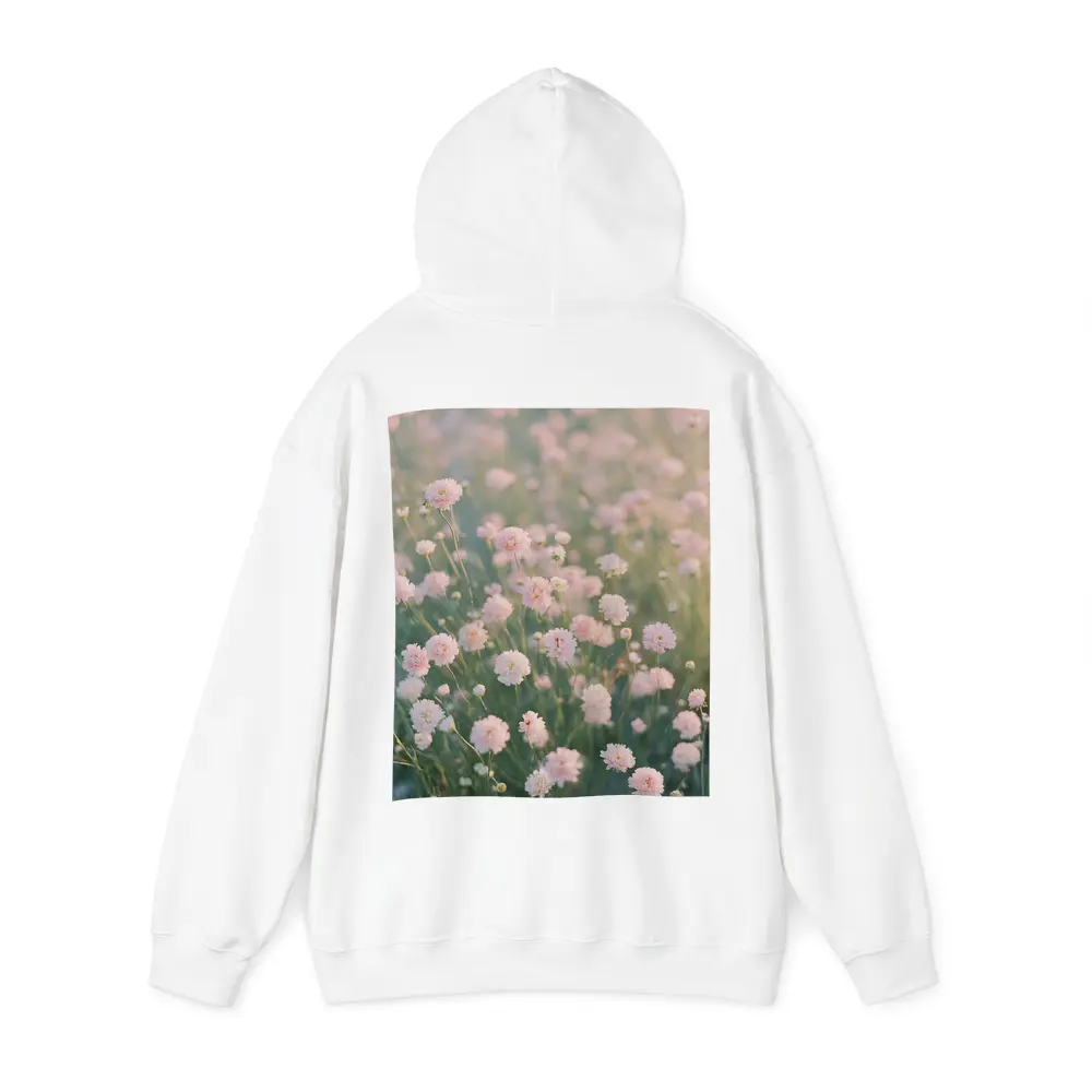 Pink Wildflowers Soft Dreamy Field Background – Hoodies