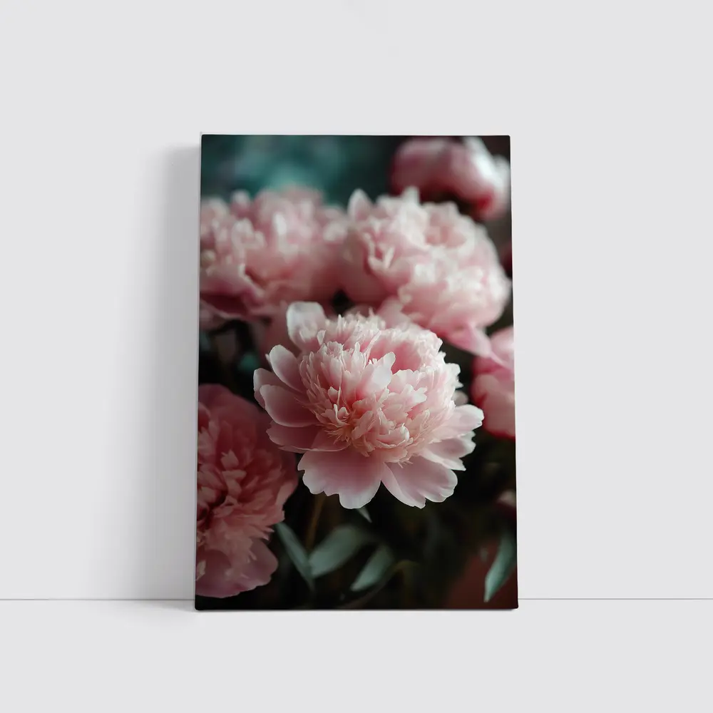 Pink Peonies Blooming Soft Floral Arrangement – Wall Art