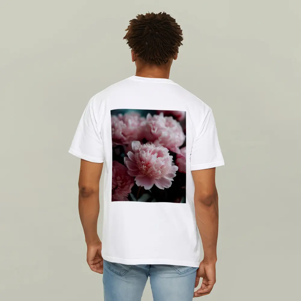 Pink Peonies Blooming Soft Floral Arrangement – T-Shirts