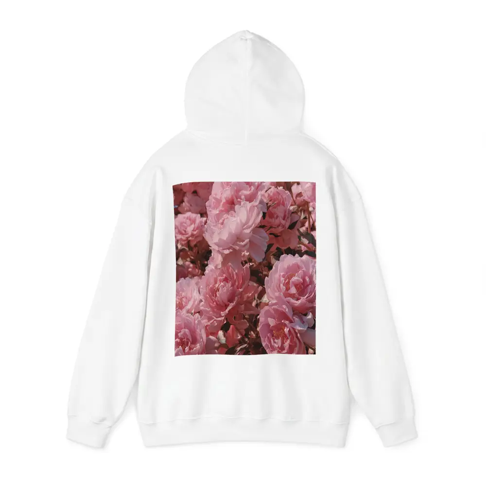 Pink Peonies Blooming In Soft Sunlight – Hoodies