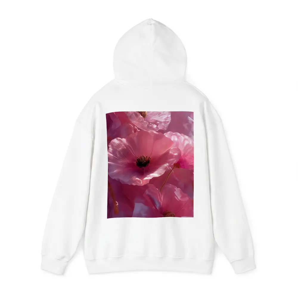 Pink Poppy Flowers Soft Dreamy Floral – Hoodies