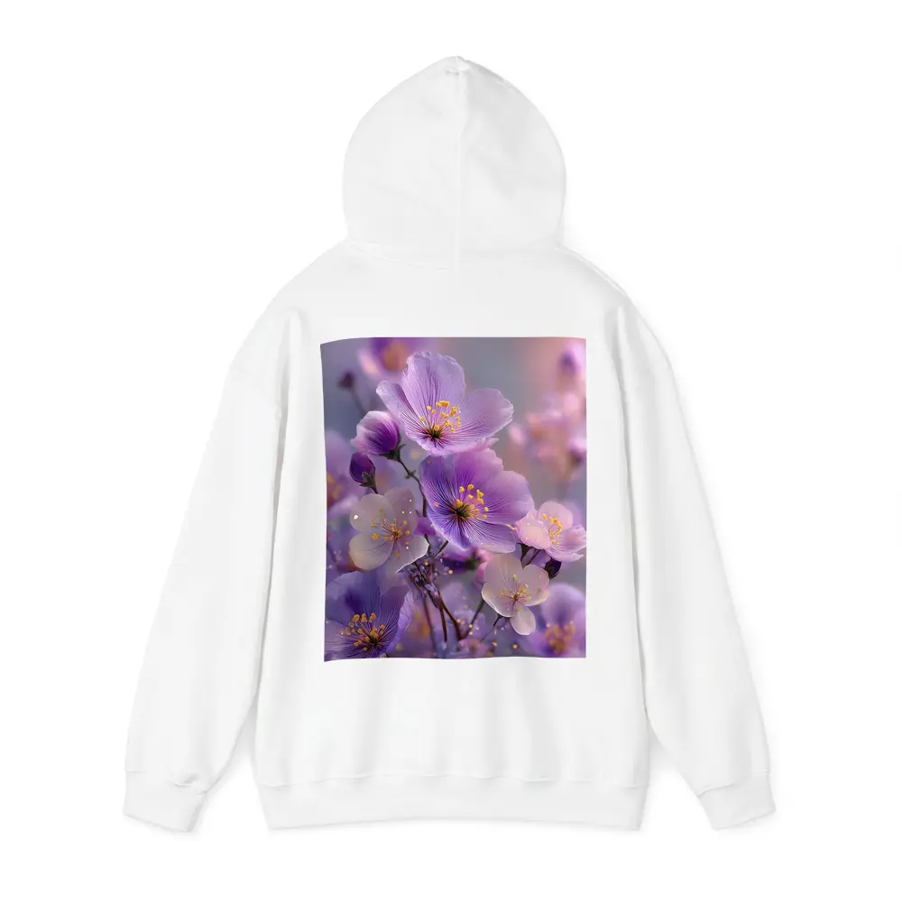 Purple Wildflowers Soft Dreamy Bokeh Background – Hoodies