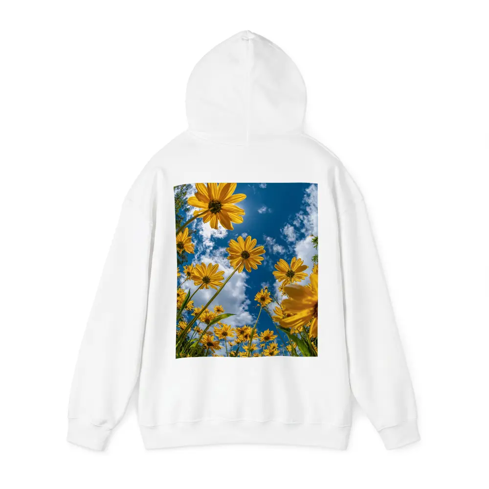 Yellow Daisies Against Blue Summer Sky – Hoodies