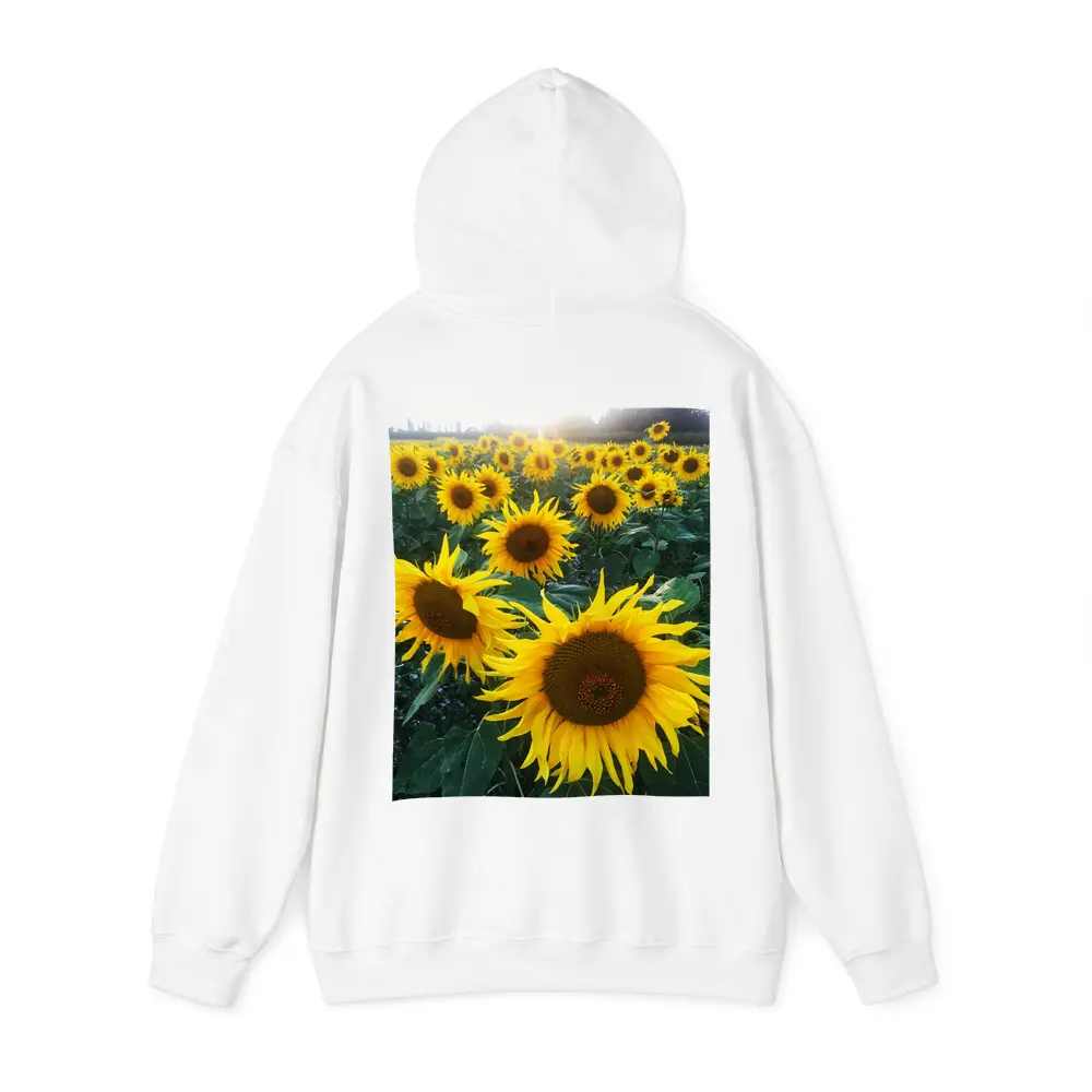 Sunflower Field Golden Summer Light – Hoodies