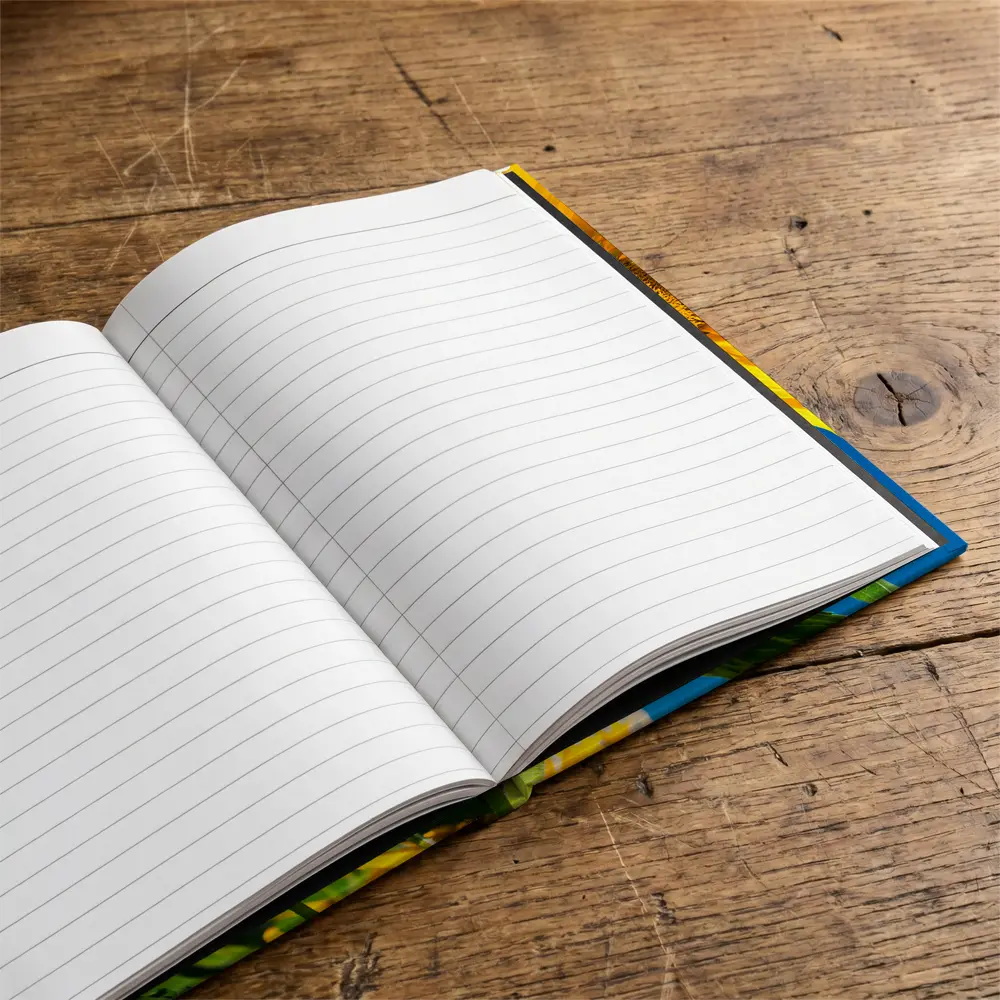 Sunflower Field Against Clear Blue Sky – Notebooks
