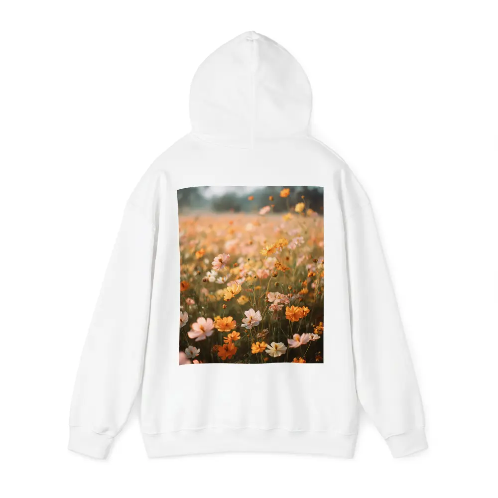 Cosmos Wildflower Field Soft Golden Light – Hoodies