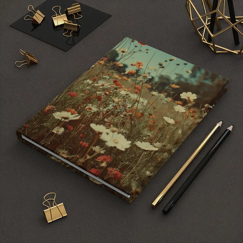 Retro Wildflower Field Soft Summer Meadow – Notebooks