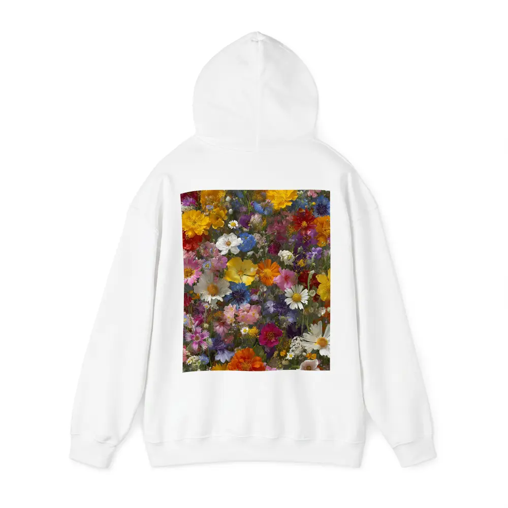 Colorful Wildflower Mix Dense Floral Arrangement – Hoodies