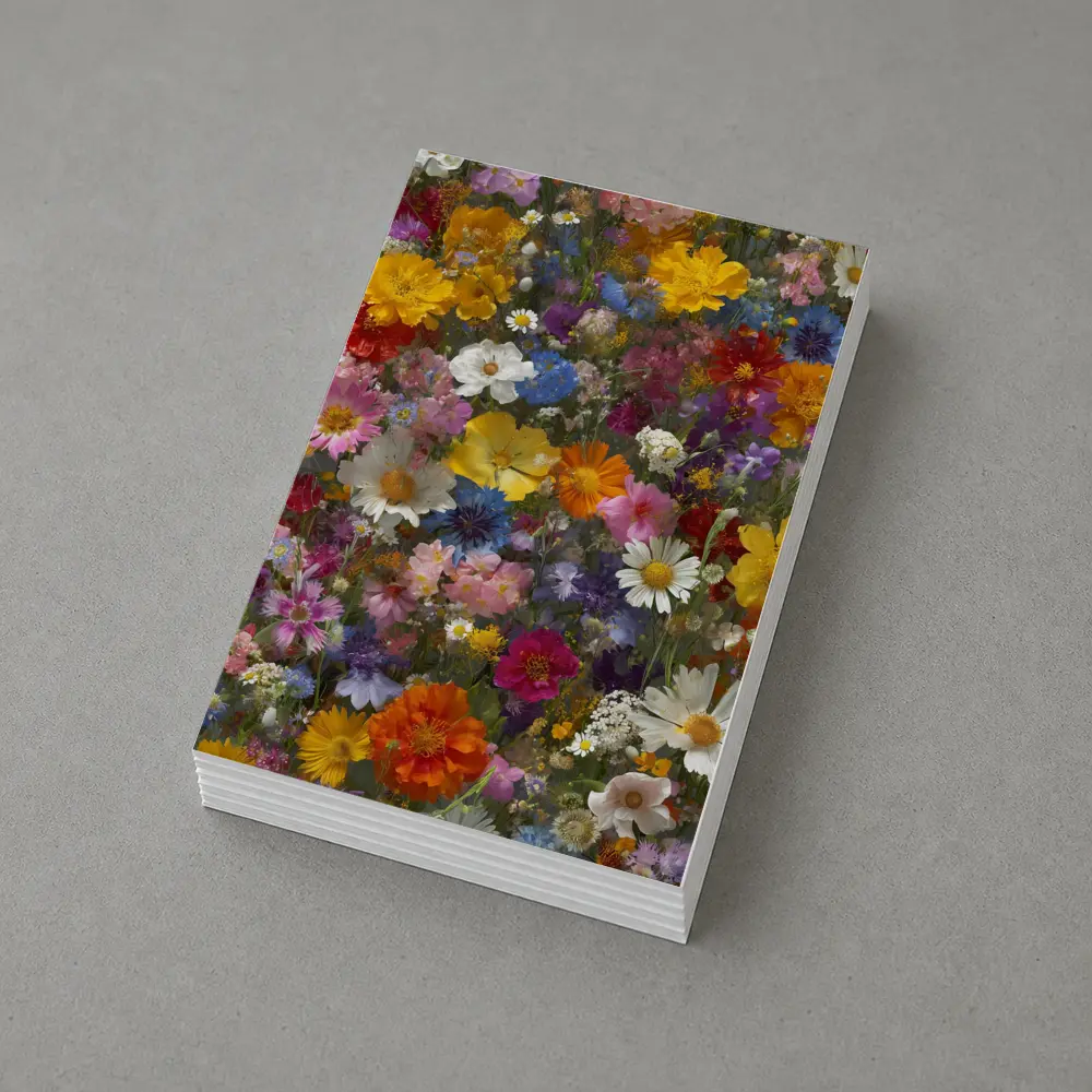 Colorful Wildflower Mix Dense Floral Arrangement – Postcards