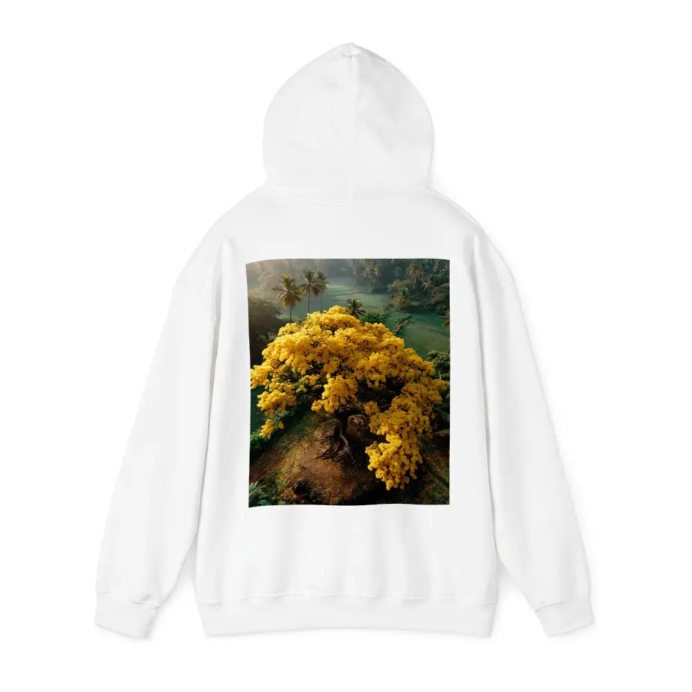 Yellow Tree Aerial View Tropical Landscape – Hoodies