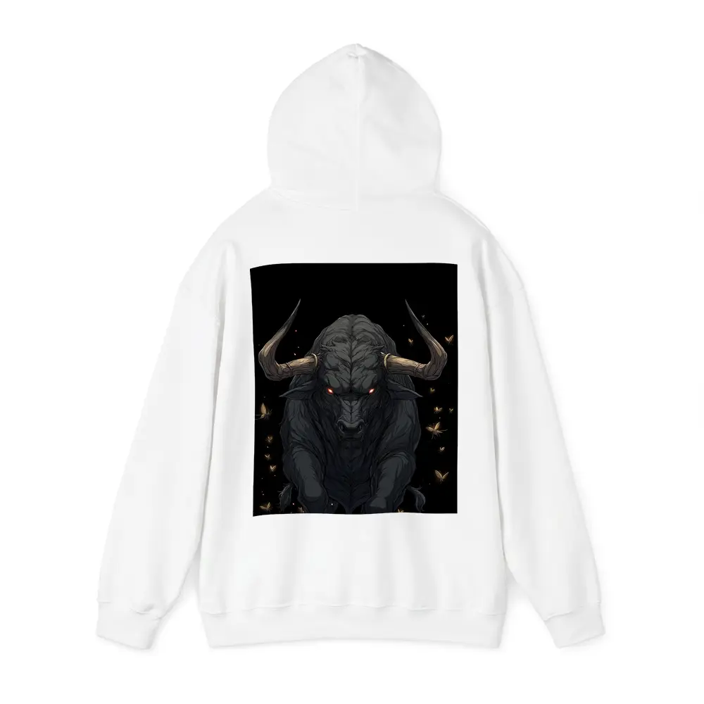Dark Bull Anime Art Black Background – Hoodies