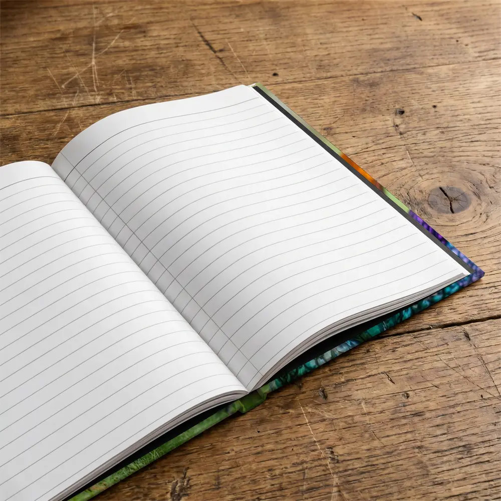 Colorful Chickens Roosters On Green Grass – Notebooks